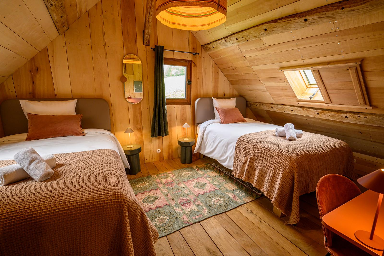 Chambre double chalet 1